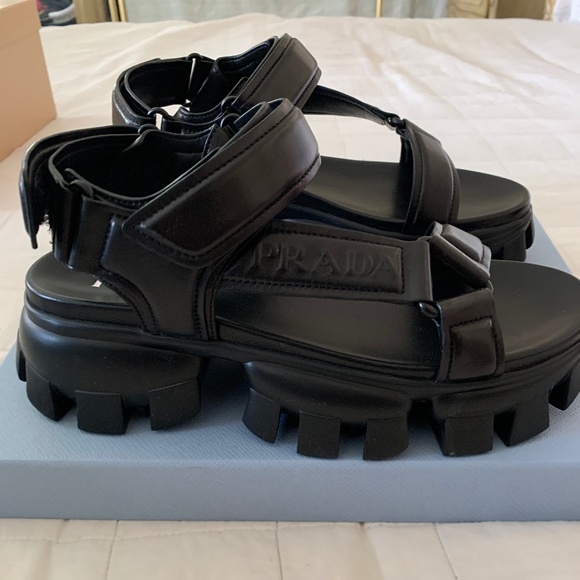 Prada Leather Sport Sandals - Picture 5 of 7
